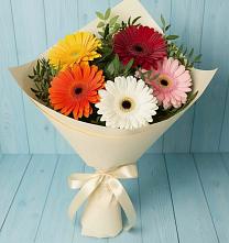 Букет цветов из:  Герберы в Платаве