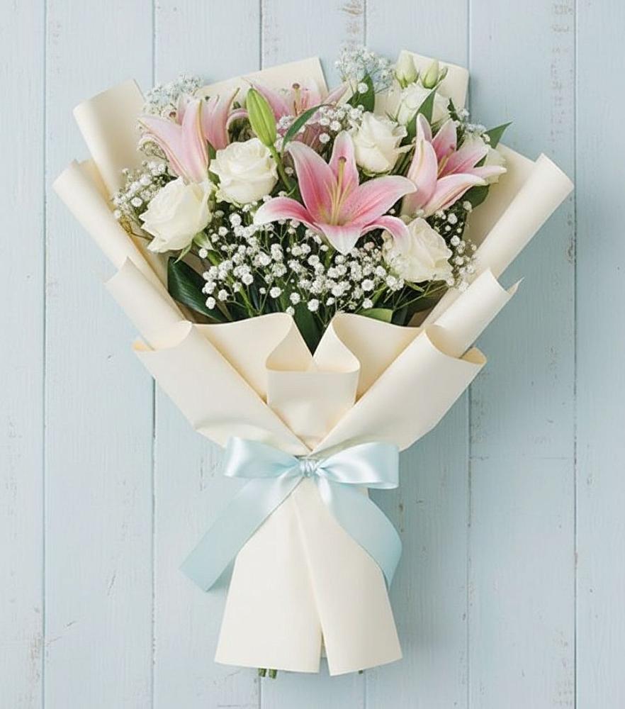 Букет цветов из: Лилии в Платаве