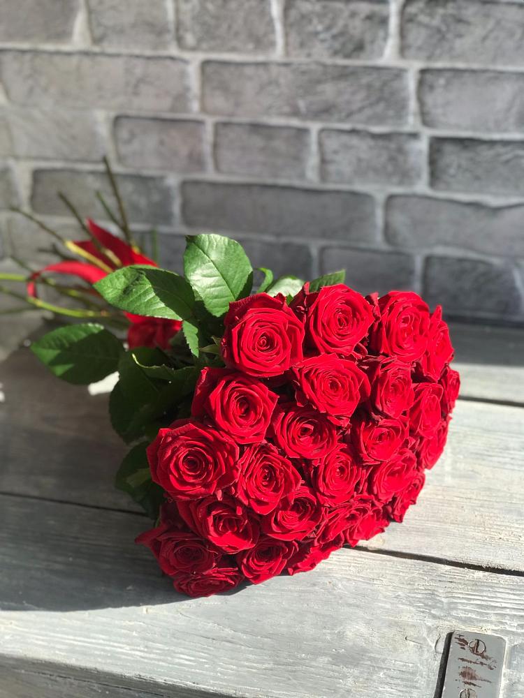 Букет Красные розы Фридом в Платаве