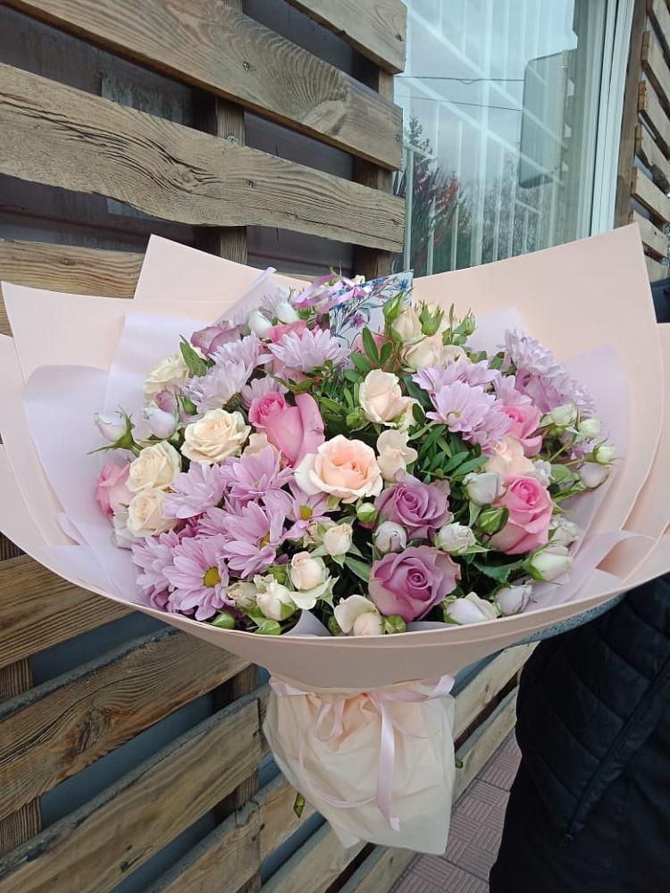 Букет цветов из: Розы и Хризантемы в Платаве