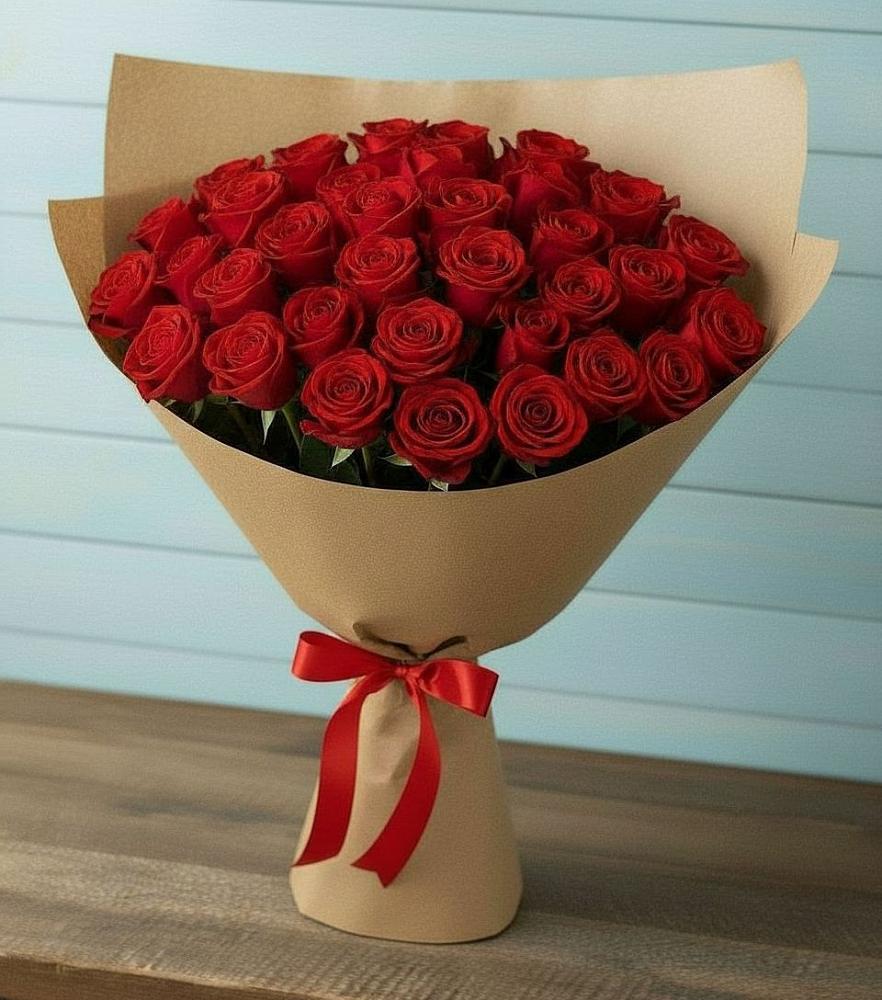 Букет Красные розы Милано в Платаве