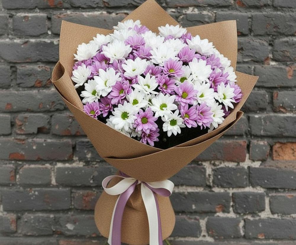 Букет цветов из: Хризантемы в Платаве
