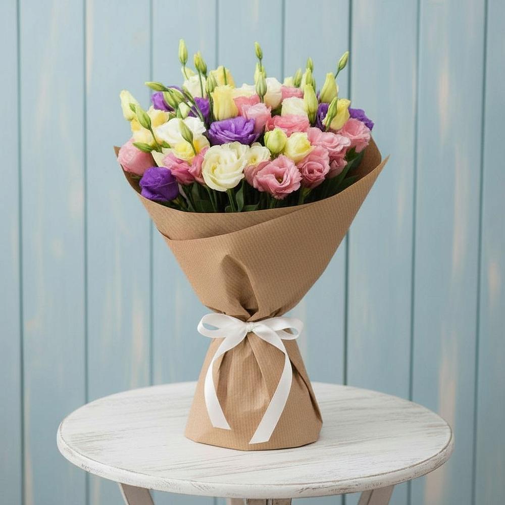 Букет цветов из: Лизиантусы в Платаве