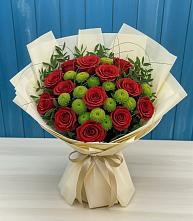 Букет цветов из:  Розы и Хризантемы в Платаве