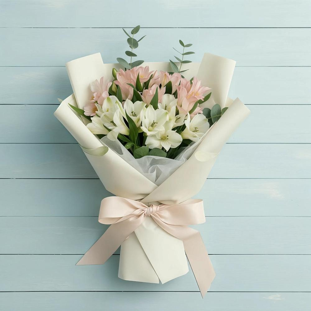 Букет цветов из: Альстромерии в Платаве