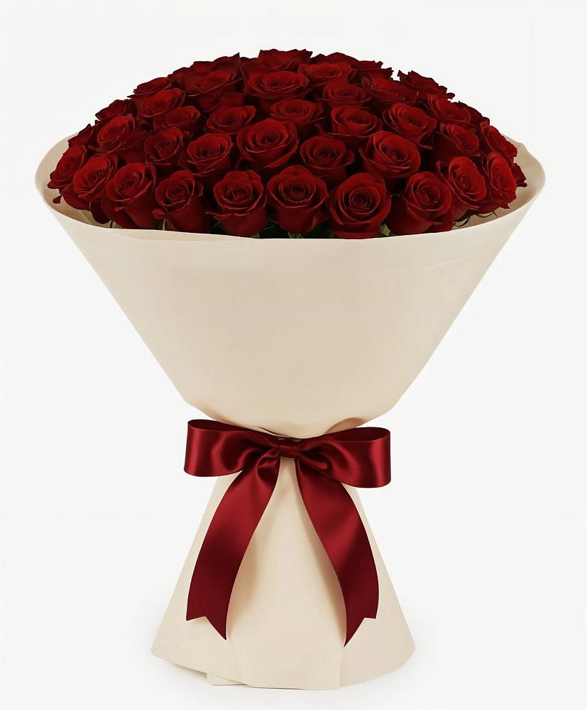 Букет 101 Бордовая роза Блэк Бакарра в Платаве