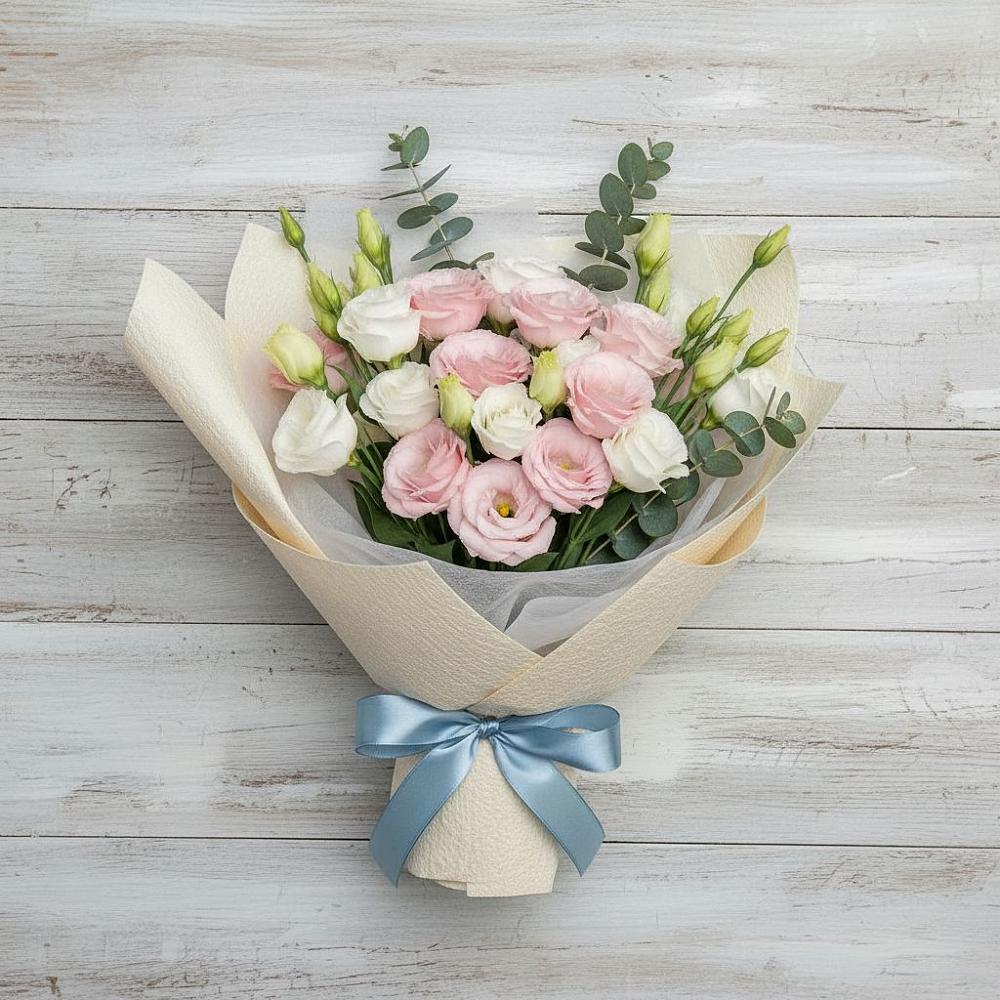 Букет цветов из: Лизиантусы в Платаве